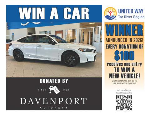 car giveaway flyer